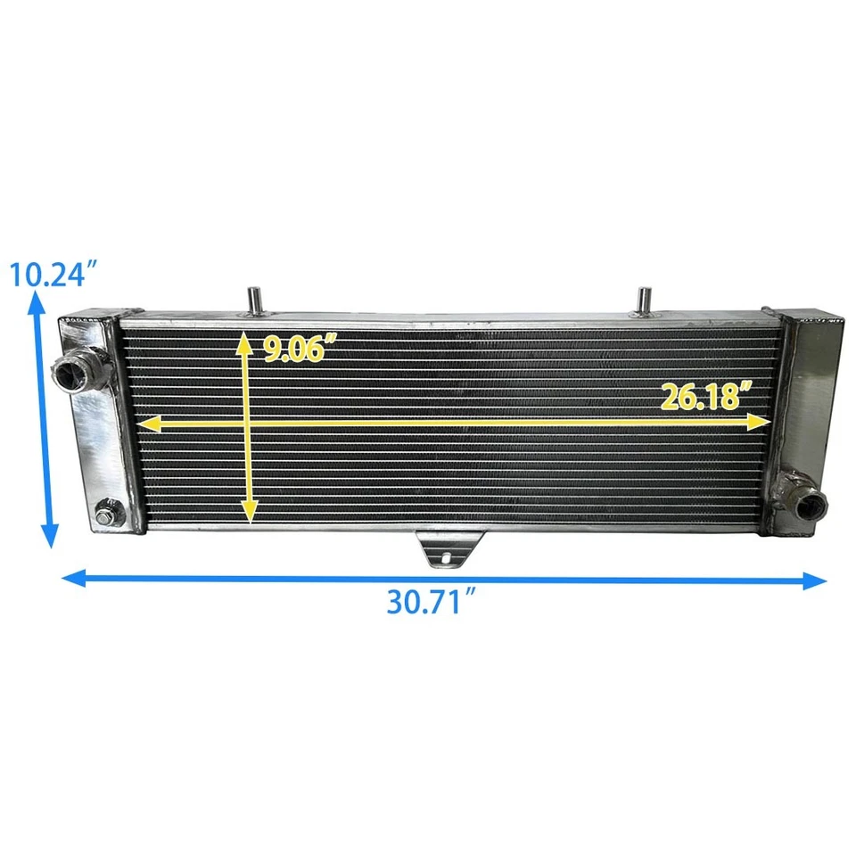 MT Radiator+FAN For TVR 2500M 2.5L 1972-1977; TVR 3000M 3.0L 1972-1974 Aluminum - Image 3 of 4