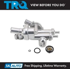 TRQ Thermostat with Housing Assembly Fits 2007-2014 Chrysler 2008-2020 Dodge