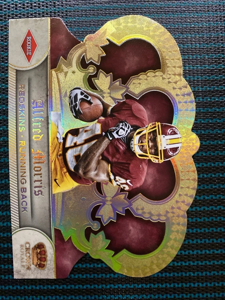 2012 Crown Royale Alfred Morris Rookie Die-Cut #151 Gold Holofoil /99 Redskins - Image 4 of 4