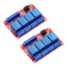 4 Channel 5V Relay Module 2Pack 5V Relay Board with Optocoupler Support High/...