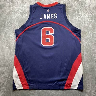 LeBron James #6 Team USA 2004 Nike Jersey Authentic Athens