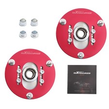 Pair Front Camber Plate Upper Mounts Fit BMW E46 1998-05 316 320 323 325 328 M3