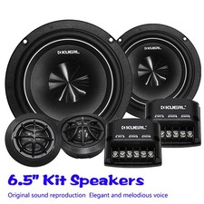 6.5 Inch 2 Way Car Audio Component Speaker 4 Ohm Max 160W Subwoofer Speakers Set