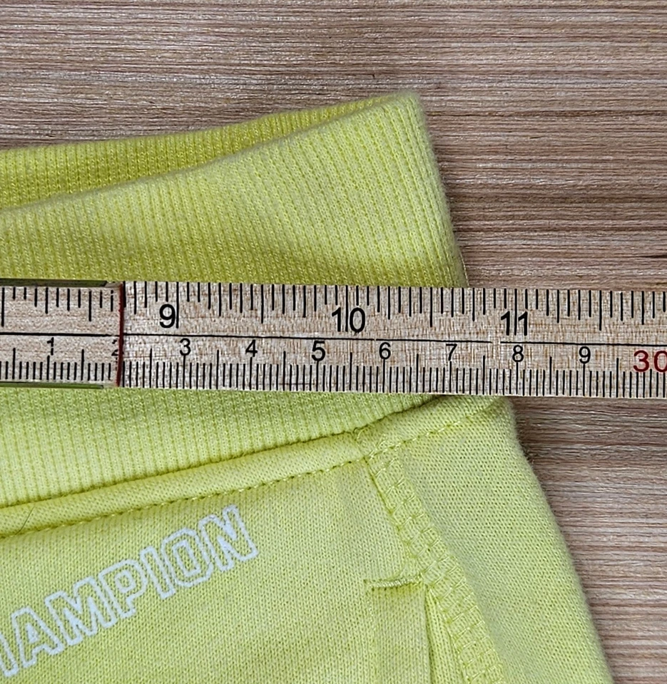 Pantalones Cortos Champion Niños Preescolar Verde Amarillo Blanco Logo Talla 5 Estampado Completo Foto 4 de 4
