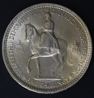 GREAT BRITAIN 1 Crown 1953 Coronation of Queen Elizabeth II. XF/aUNC 3944