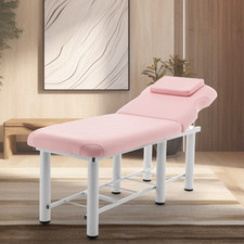Professioanl Massage Table , Backrest Adjustable, Removable Headrest, Bottom She