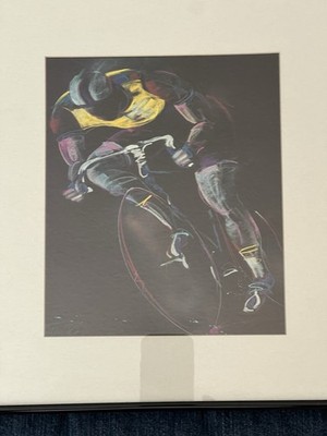 Terry Rose Breakaway! Framed Cycling Bicycle Bike Print Picture