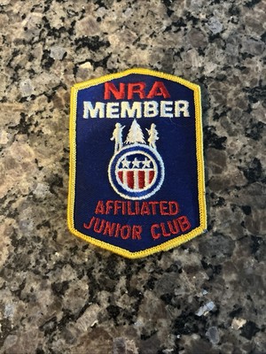 Vintage NRA Member Patch - Affiliated Junior CLUB - Excellent Condition
