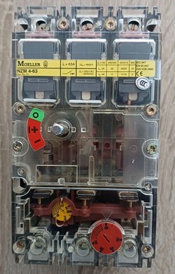 Klöckner Moeller NZM4-63 Leistungsschalter Leistungsschutzschalter Schalter 24V