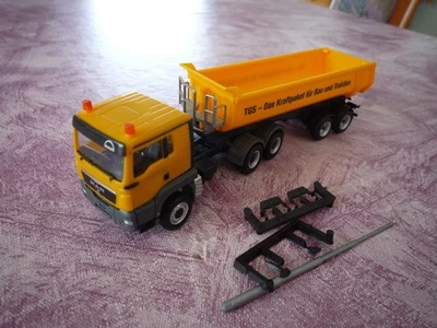 Herpa   MAN  TGA   Sattelzug Kipper  TGS   Maßstab  1:87  ohne OVP - Bild 1 von 4