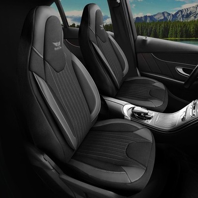 Autositzbezüge Schonbezüge passend für Kia Stinger (Schwarz-Grau) 718L01