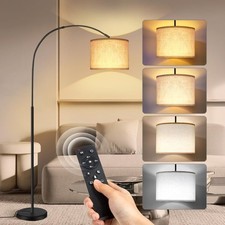 OUTON Arc Floor Lamp with Remote Control, 4 Colour Temperature Dimmable Modern