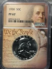 1958 Franklin Half Dollar NGC PF67