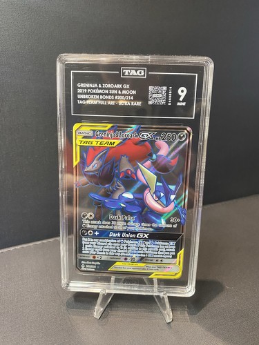 Greninja & Zoroark-GX graded TAG 9 for sale on eBay