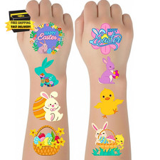 240 Pcs Easter Individual Temporary Tattoos for Kids - Pack of 240, 2 Inch Tatto