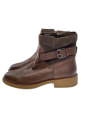 Womens Clarks Clarks Cologne Strap Cologne Strap Switch Boots UK5.5 BRW Leather