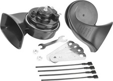 Universal Car Horn Upgrade Kit, 12V High/Low Dual Tone Snail Horn, Loud Waterpro