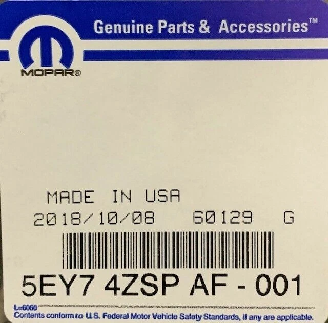 REVESTIMIENTO DE PUERTA TRASERA PARA JEEP GRAND CHEROKEE 2003-2004 5EY74ZSPAF - NUEVO OEM Foto 3 de 3