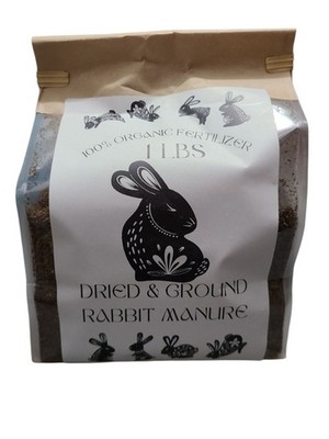 100% Organic Ground Dried Rabbit Fertilzer Plant & Soil Amendment
