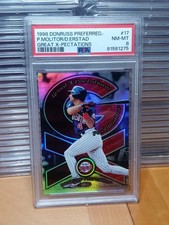 1998 Donruss Preferred Great X-Pectations P. Molitor /D. Erstad #17 PSA 8