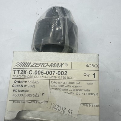 Zero Max TT2X Torque Limiter TT2X-C-005-007-002 NOB
