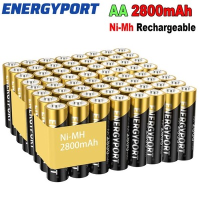 Lot AA Rechargeable Batteries 2800mAh 1.2V NI-MH Double A for Garden Solar Light