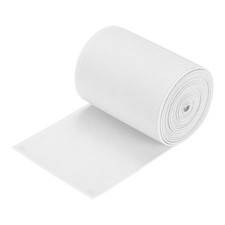 Bande Élastique Sergé 2.8" 2 Yard 1 Rouleau Ruban Élastique Plat Cordon Blanc