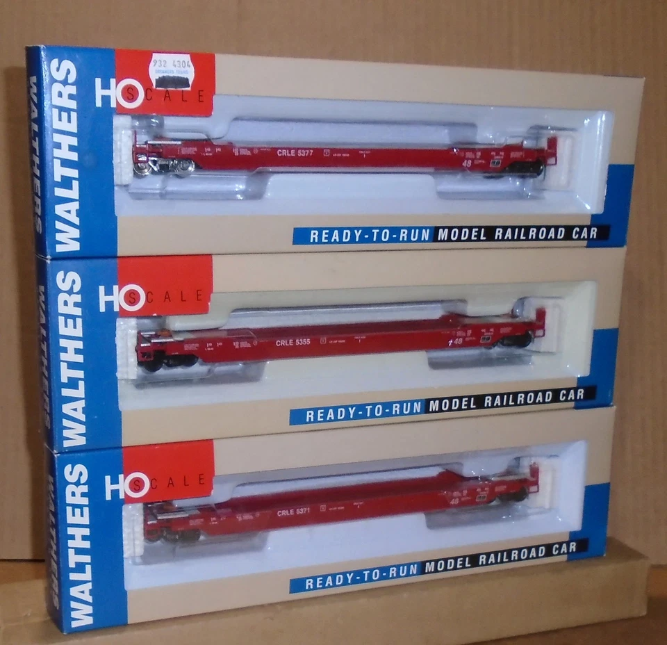: Walthers HO _ Lot of 3 "COE Rail Leasing Husky Stand Alone Stack Car" w/ Boxes - Image 2 of 4