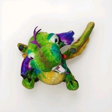 Melissa And Doug Dragon Stuffed Animal Plush Toy Jumbo Green Purple Wings