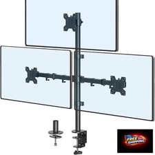 Triple Monitor Stand, Desk Mount for Three Screens up to 32 Inch, Stacked Monito