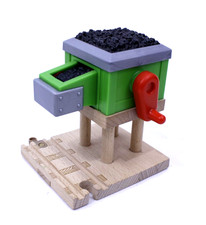 Thomas  Friends Wood Railway Sodor Coal Loader Station Building Train 2003