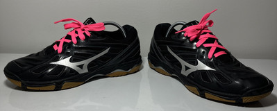 Mizuno Womens Shoes Wave Hurricane 3 Size 9.5 Athletic Sneaker 430225 9073 Black