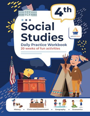 4th Grade Social Studies: Daily Practice Workbook 20 We - Paperback NEW Brothers