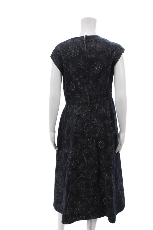 Vestido tejido Etro para mujer con cremallera trasera sin mangas cuello en V azul algodón talla IT 44 Foto 3 de 4