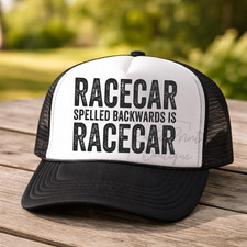 Racecar Trucker Hat Funny Racing Trucker Hat Unisex Cap