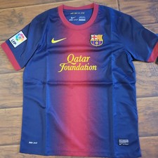 Vintage 2012 FC Barcelona Home Jersey & Full Kit - Youth Large - NEW