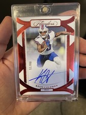 2024 Panini Flawless - Rookie Frame Signatures Keon Coleman Ruby /15 - AUTO