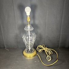 Cut Crystal Table Lamp Table Large 18.5" Ginger Jar Style - Working