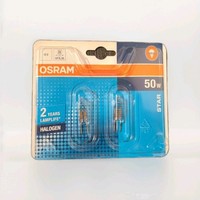 2X Osram Halogen Stiftsockellampe Halostar 50W 12V Gy6,35 2000H 64440