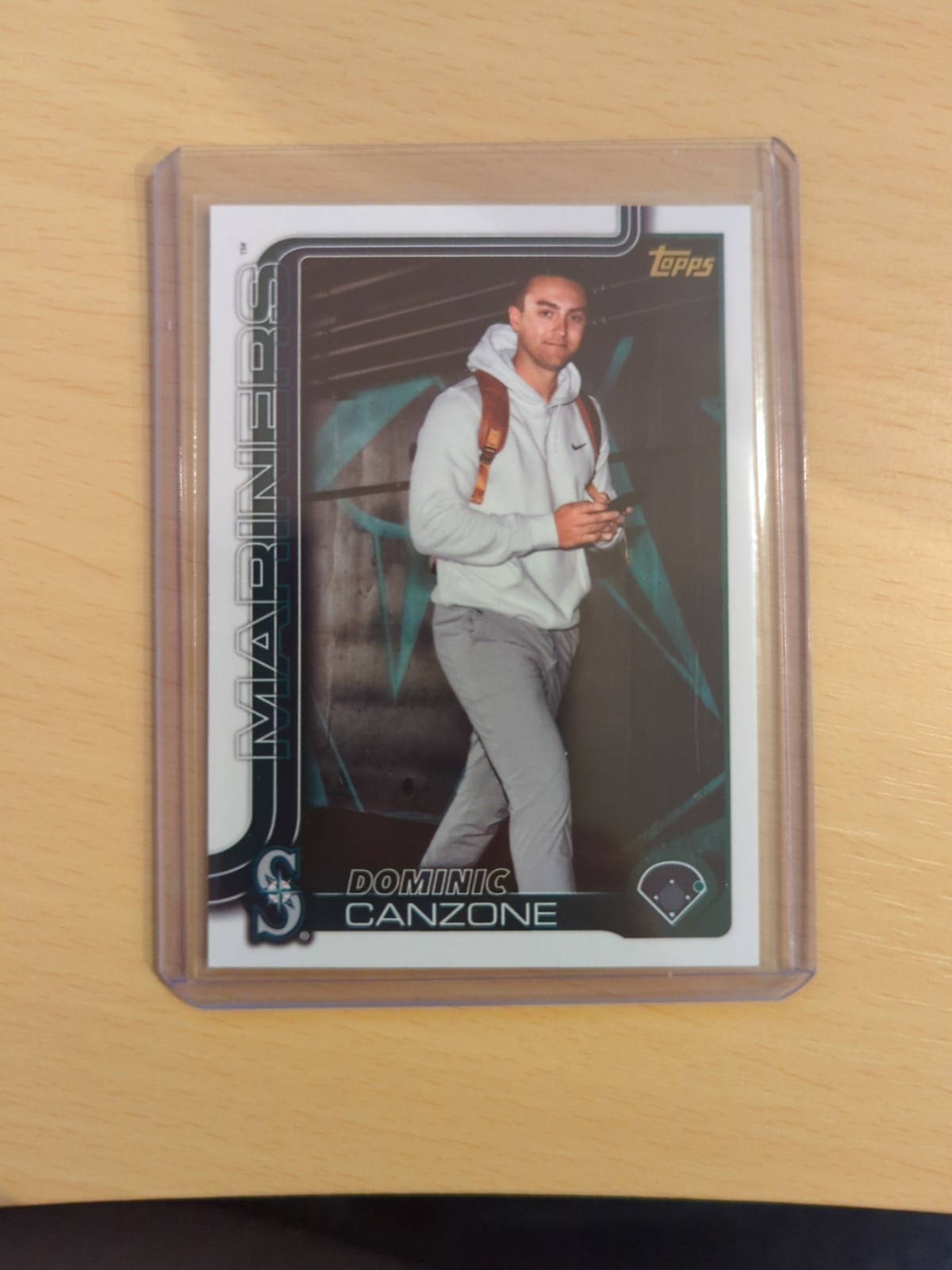 2025 Topps Update Dominic Canzone Golden Mirror Image Variation #US56 Mariners
