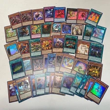 Mixed Rare Holographic YU-GI-OH! TCG and CCG Trading Cards Bundle (Set Of 50)