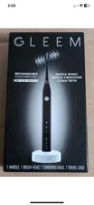GLEEM Rechargeable Electric Toothbrush Midnight Black w/ Travel Case NEW Sealed