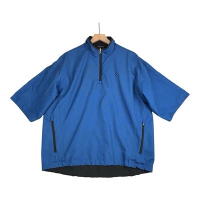 Zero Restriction Jacket Mens L Short Sleeve 1/4 Zip Golf Reversible Waterproof