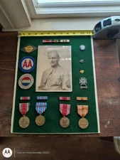 US ARMY WW2 Veteran Awards / Display