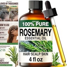 100 Pure Rosemary Essential Oil 4 Fl Oz Undiluted Hair Growth Scalp Treatment