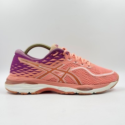 Asics Gel Cumulus 19 Damen-Sportschuhe korallenrosa Mesh UK-Größe 7