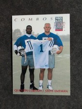 1992 Pro Set Power #1 Steve Emtman / Quentin Coryatt Combos Colts Football Card