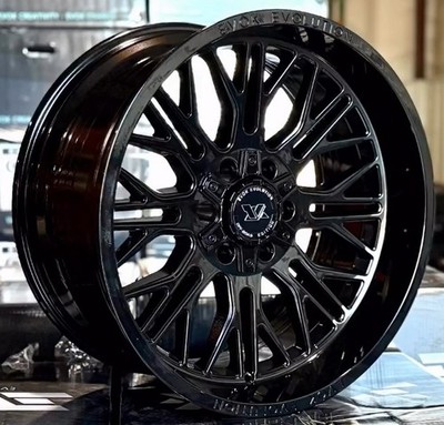 4x NEW 20X10 Evok EV506 Wheels All Gloss Black 5x150 Tundra 5x5.5 Dodge Ram