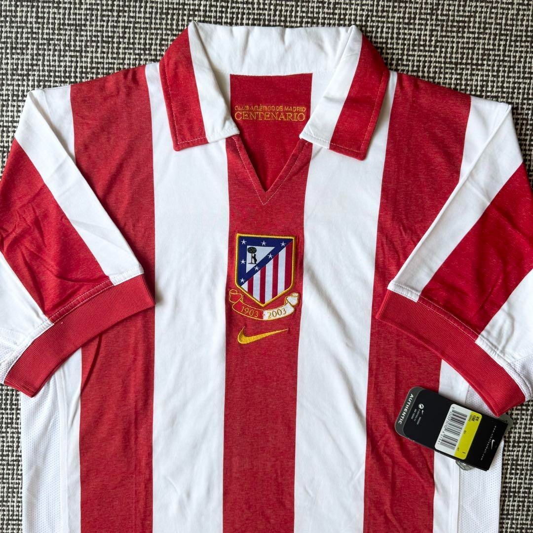 Atletico Madrid 2003-04 Home Jersey Nike Centenary 100th