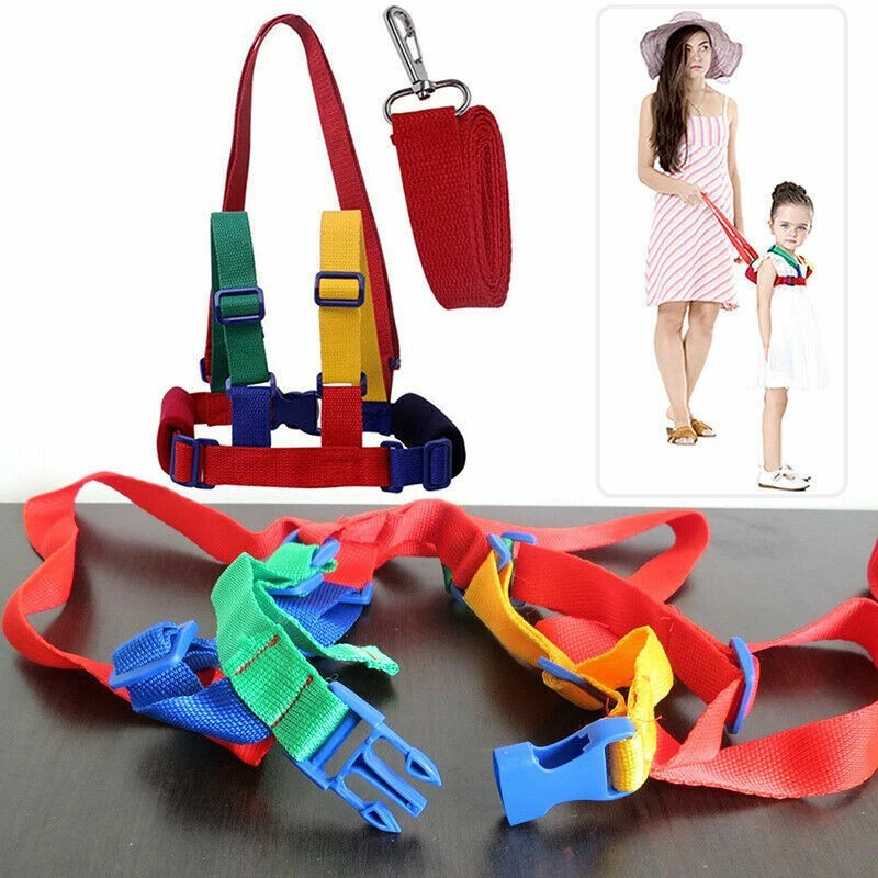 Heyu-Lotus Redini per bambini, pettorina di sicurezza per bambini, redini rosa per bambini, guinzaglio di sicurezza per bambini, redini per cintura anti smarrimento per bambini da 1 a 5 anni (rosa